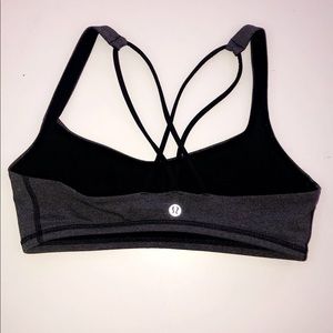 SOLD grey lululemon sports bra size 6